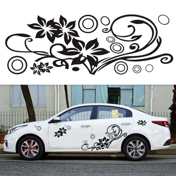 2 PCS/Set D-75 Flower Vine Pattern Car Modified Decorative Sticker(White) - Decorative Sticker by PMC TechLife | Online Shopping South Africa | PMC TechLife | Buy Now Pay Later Mobicred