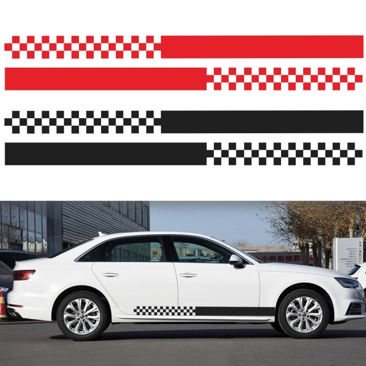2 PCS/Set D-282 Waistline Pattern Car Modified Decorative Sticker(White) - Decorative Sticker by PMC Jewellery | Online Shopping South Africa | PMC Jewellery | Buy Now Pay Later Mobicred