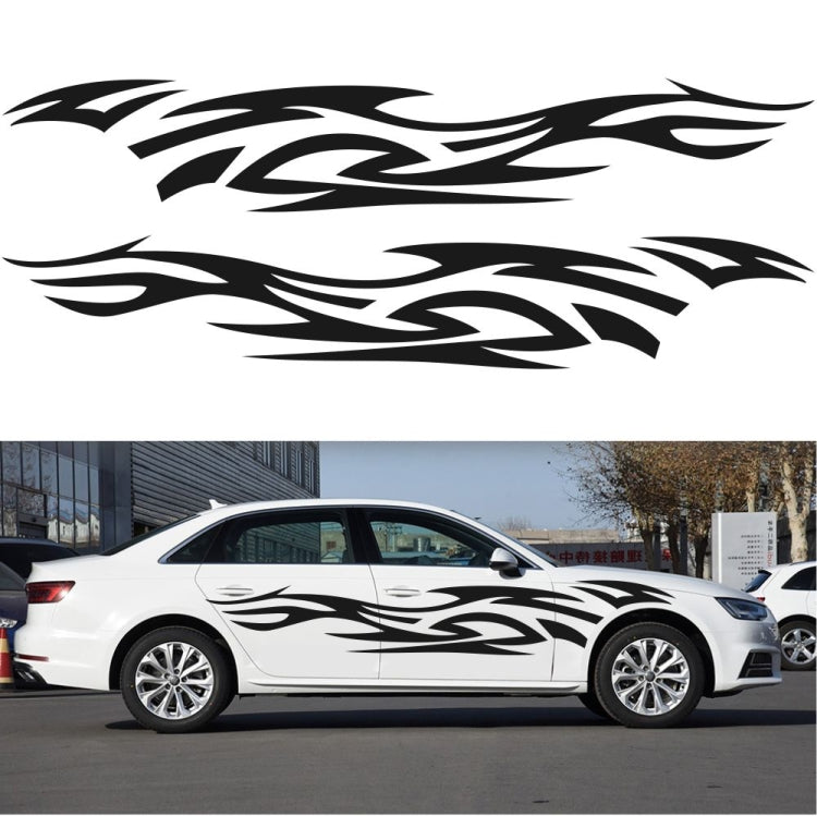 2 PCS/Set D-521 Fire Totem Pattern Car Modified Decorative Sticker(White) - Decorative Sticker by PMC TechLife | Online Shopping South Africa | PMC TechLife | Buy Now Pay Later Mobicred