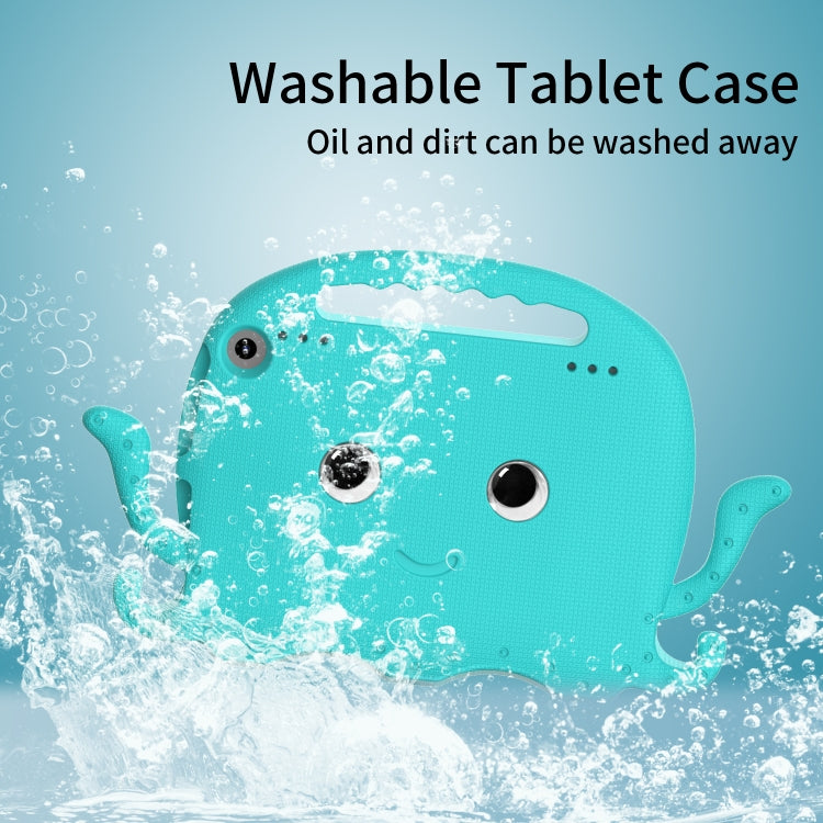 For Amazon Kindle Fire HD 8 / HD 8 Plus Octopus EVA Shockproof Tablet Case with Screen Film & Shoulder Strap(Glacier Green) - Amazon by PMC TechLife | Online Shopping South Africa | PMC TechLife | Buy Now Pay Later Mobicred
