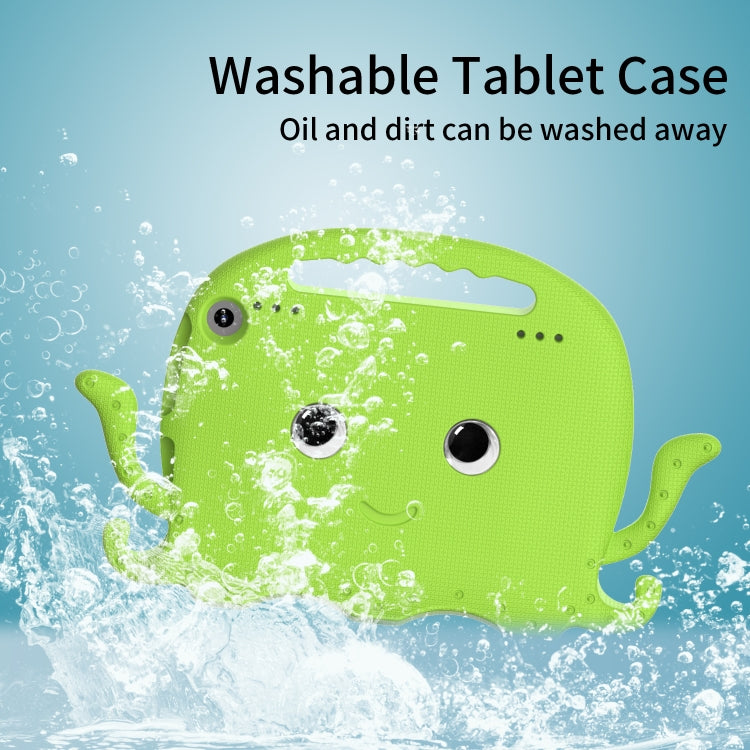 For Amazon Kindle Fire HD 8 / HD 8 Plus Octopus EVA Shockproof Tablet Case with Screen Film & Shoulder Strap(Grass Green) - Amazon by PMC TechLife | Online Shopping South Africa | PMC TechLife | Buy Now Pay Later Mobicred