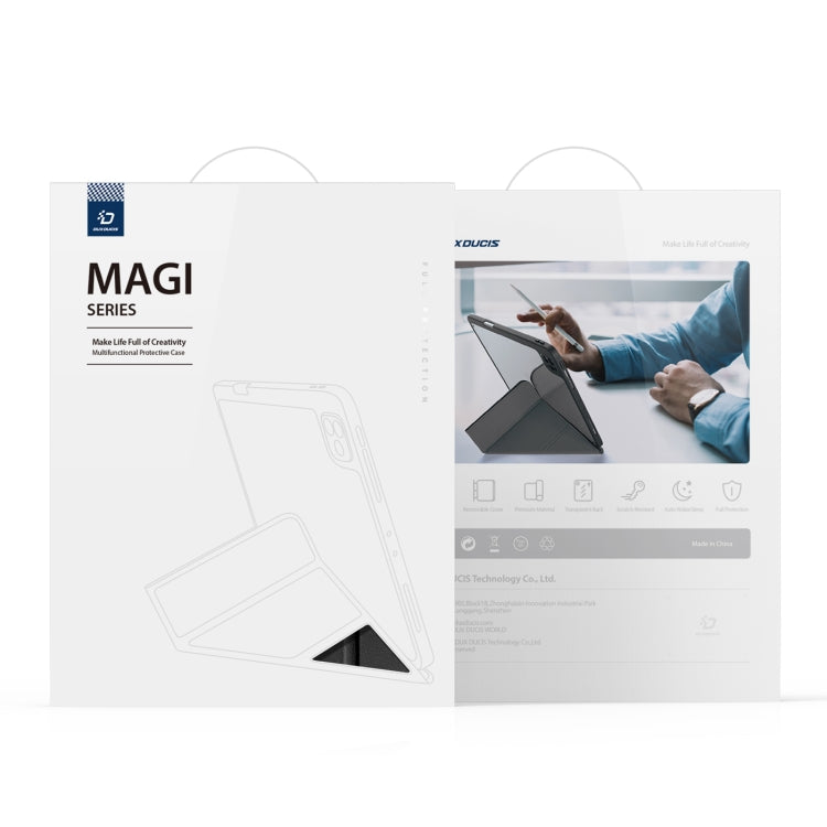 For iPad Air 2020 / Air 2022 / Air 11 2024 DUX DUCIS Magi Series Shockproof Tablet Case(Black) - iPad Air (2022) / (2020) 10.9 Cases by DUX DUCIS | Online Shopping South Africa | PMC TechLife | Buy Now Pay Later Mobicred