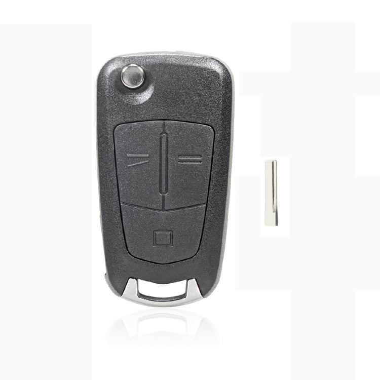 For Opel Car Foldable Blade Key Case with Screw Hole, Style:3-button HU43 Milling Embryo - Remote Car Key by PMC Jewellery | Online Shopping South Africa | PMC Jewellery | Buy Now Pay Later Mobicred