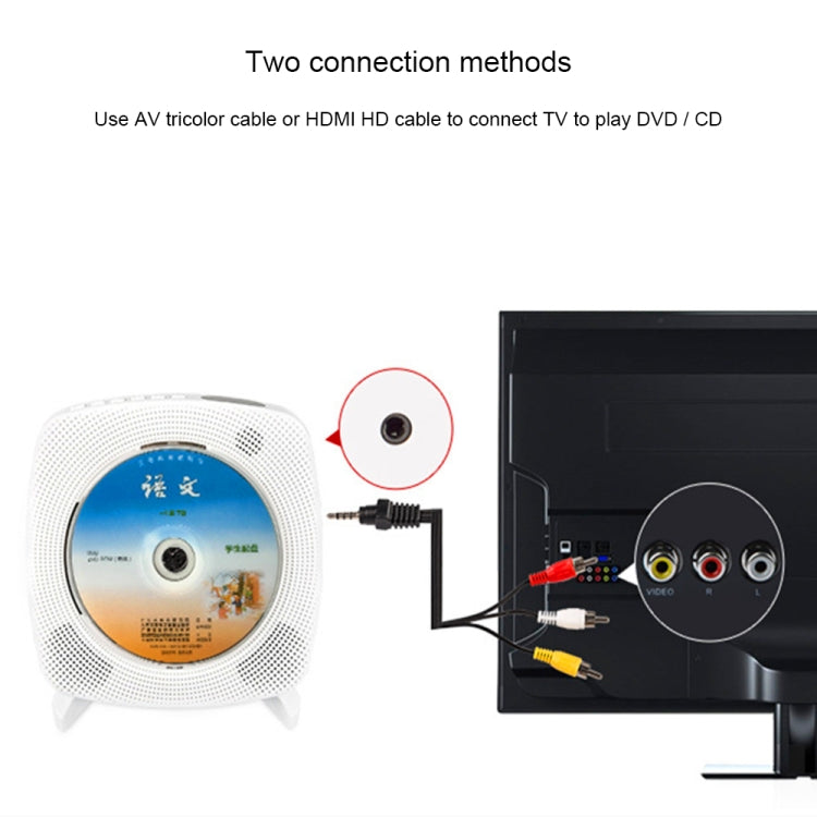 Kecag KC-609 Wall Mounted Home DVD Player Bluetooth CD Player, Specification:DVD/CD+Connectable TV + Plug-In Version(Black) - free shipping - PMC Jewellery - Order now!