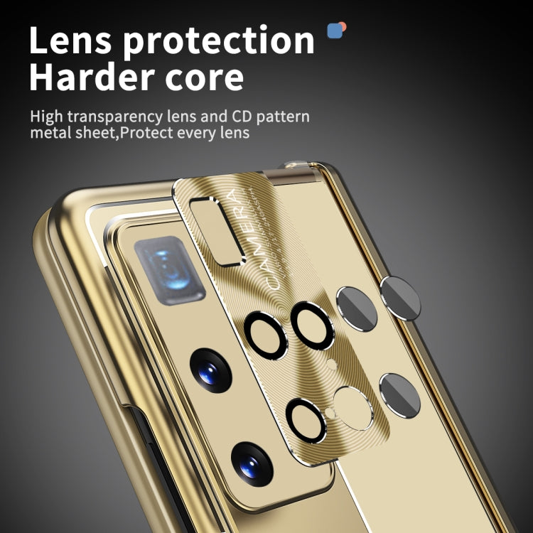 For Huawei Mate X2 Aluminum Alloy Double Hinge Shockproof Phone Protective Case(Gold) - Huawei Cases by PMC TechLife | Online Shopping South Africa | PMC TechLife | Buy Now Pay Later Mobicred