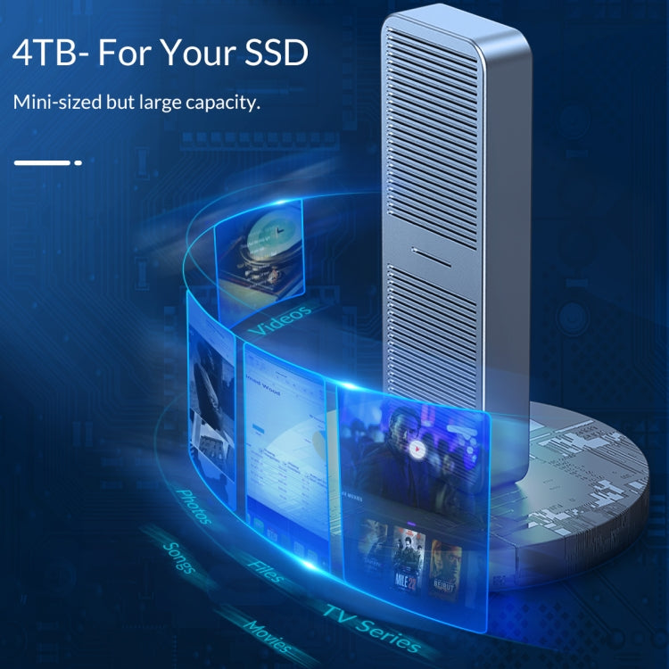 ORICO FV25C3-G2-GY 10Gbps USB3.2 Gen2 Type-C M.2 NVMe/NGFF(SATA) Dual Protocol SSD Enclosure(Grey) - free shipping - PMC Jewellery - Order now!