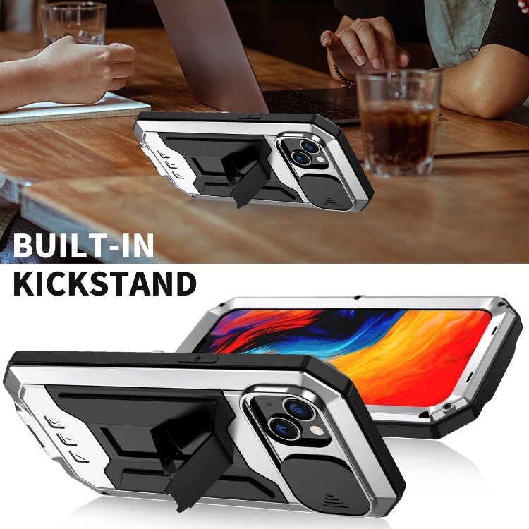 For iPhone 14 Plus R-JUST Shockproof Life Waterproof Dust-proof Case (Silver) - iPhone 14 Plus Cases by R-JUST | Online Shopping South Africa | PMC TechLife | Buy Now Pay Later Mobicred