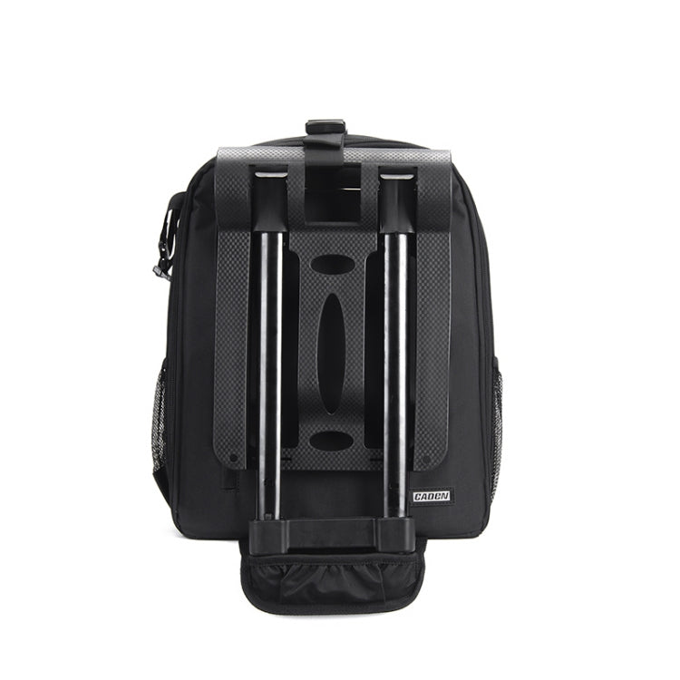 CADeN D6 V Camera Backpack Shoulders Drawbar Nylon Camera Bag, Size:32 x 18 x 43cm(Black) - free shipping - PMC Jewellery - Order now!