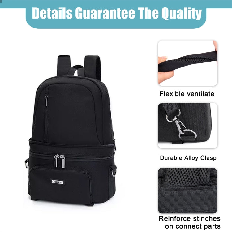 CADeN D30 Detachable Dual Uses Professional SLR Camera Backpack Shockproof Bags(Black) - free shipping - PMC Jewellery - Order now!