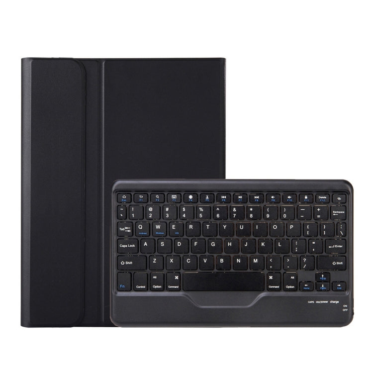 AM18-B Bluetooth Keyboard Leather Case For Lenovo XiaoXin Pad Pro 2022 11.2 inch(Black)