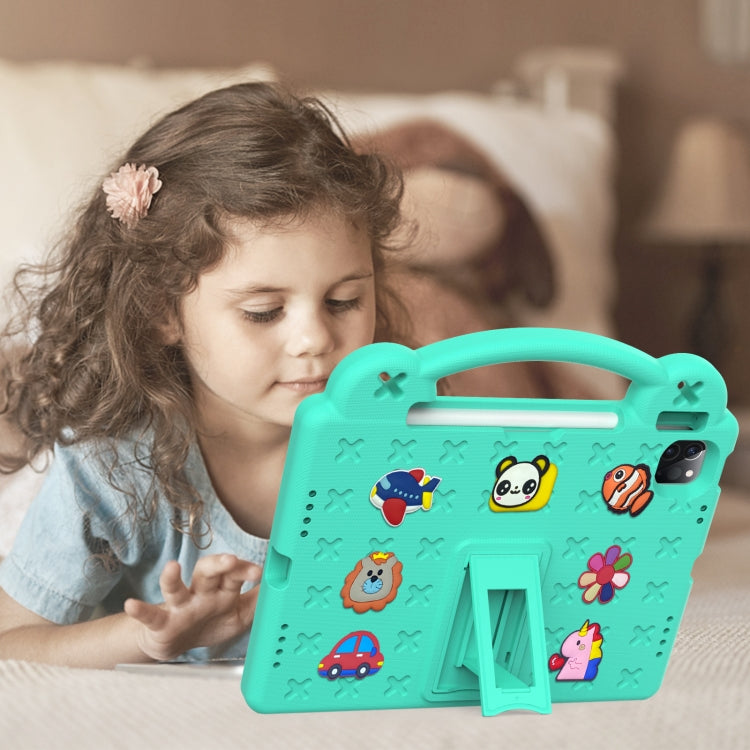 Handle Kickstand Children EVA Shockproof Tablet Case For iPad Pro 11 2018 / 2020 / 2021(Mint Green) - More iPad Cases by PMC TechLife | Online Shopping South Africa | PMC TechLife