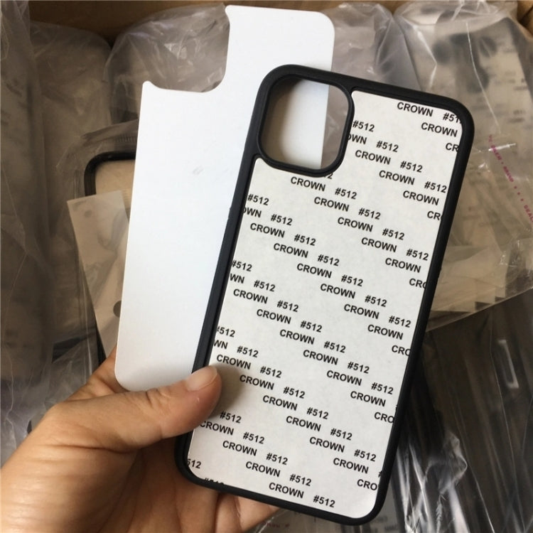 For iPhone 14 Plus 10 PCS 2D Blank Sublimation Phone Case(Black) - iPhone 14 Plus Cases by PMC TechLife | Online Shopping South Africa | PMC TechLife