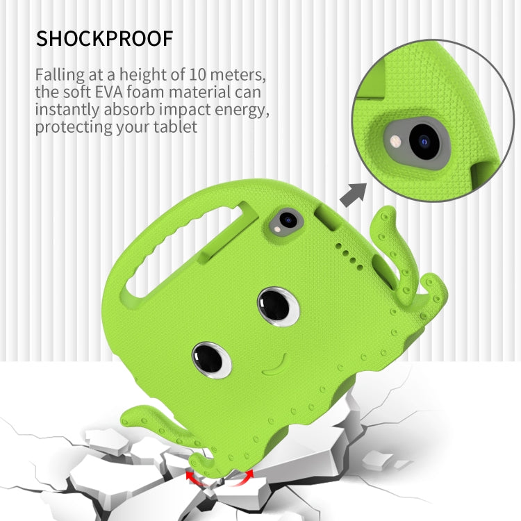 For Lenovo Tab M8 TB 8505F / 8705N Octopus Style EVA + PC Tablet Case with Strap(Grass Green)