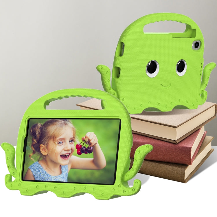 For Lenovo Tab M8 TB 8505F / 8705N Octopus Style EVA + PC Tablet Case with Strap(Grass Green)