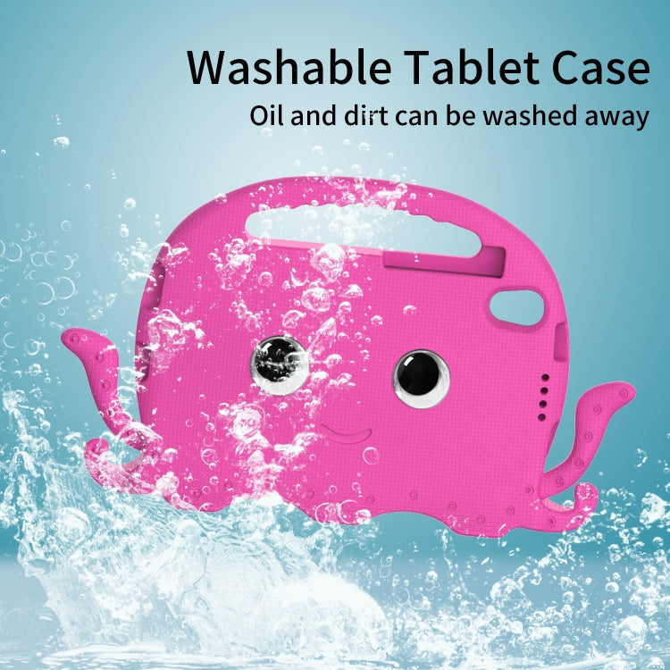 For Lenovo Tab M8 TB 8505F / 8705N Octopus Style EVA + PC Tablet Case with Strap(Rose Red)