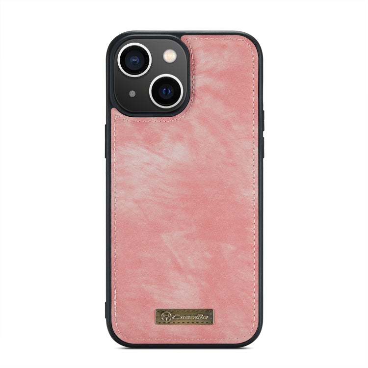 For iPhone 14 CaseMe 008 Detachable Multifunctional Leather Phone Case(Pink)