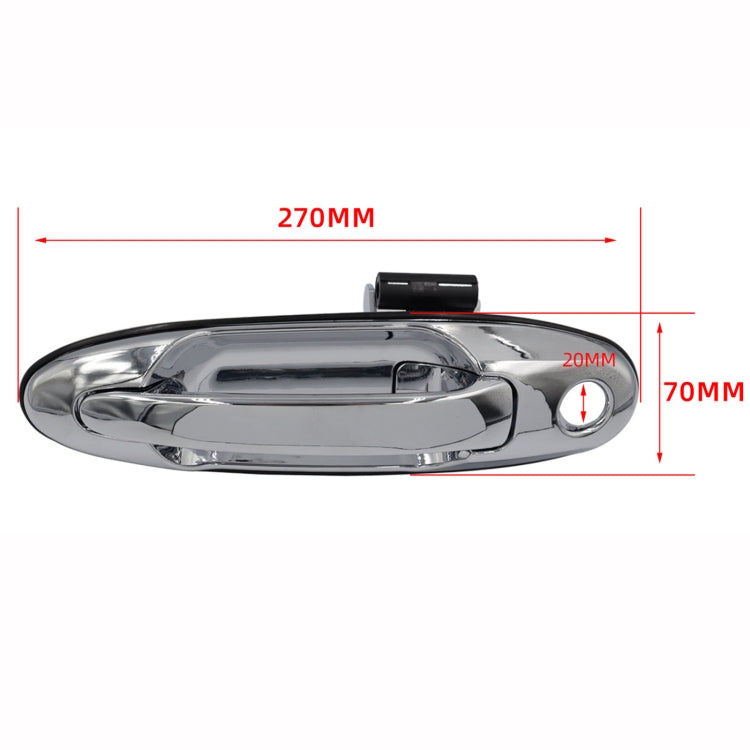 For Toyota Land Cruiser 1998-2007 4 in 1 Car Chrome Outside Door Handle 69220-60061 69210-60061 - Door Handles by PMC TechLife | Online Shopping South Africa | PMC TechLife | Buy Now Pay Later Mobicred