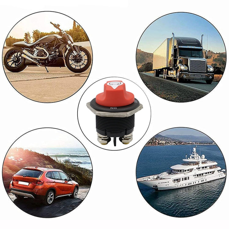 200A 6AWG Car Yacht Battery Selector Isolator Disconnect Rotary Switch Cut With Power Cord