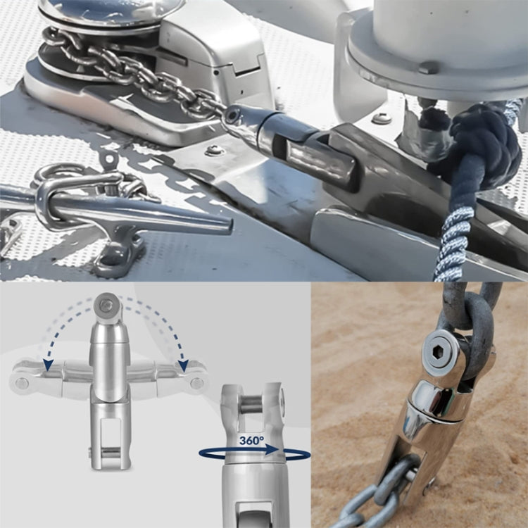 Two Stage10-12mm 316 Stainless Steel Marine Anchor Rotary Joint - Marine Accessories & Parts by PMC TechLife | Online Shopping South Africa | PMC TechLife | Buy Now Pay Later Mobicred