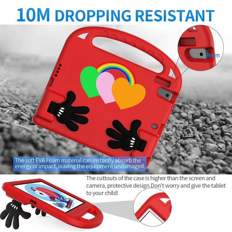 For Lenovo Tab P10 TB-X706 Love Small Palm Holder EVA Tablet Case(Red) - Lenovo by PMC TechLife | Online Shopping South Africa | PMC TechLife | Buy Now Pay Later Mobicred