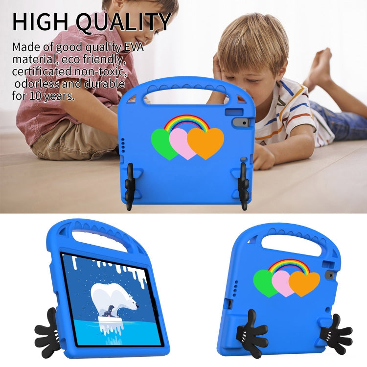 For Lenovo Tab P10 TB-X706 Love Small Palm Holder EVA Tablet Case(Blue)