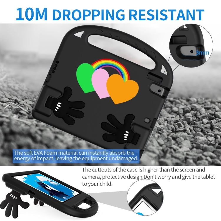 For Lenovo Tab M10 HD TB-X505F/N 10.1 inch Love Small Palm Holder EVA Tablet Case(Black) - Lenovo by PMC TechLife | Online Shopping South Africa | PMC TechLife | Buy Now Pay Later Mobicred