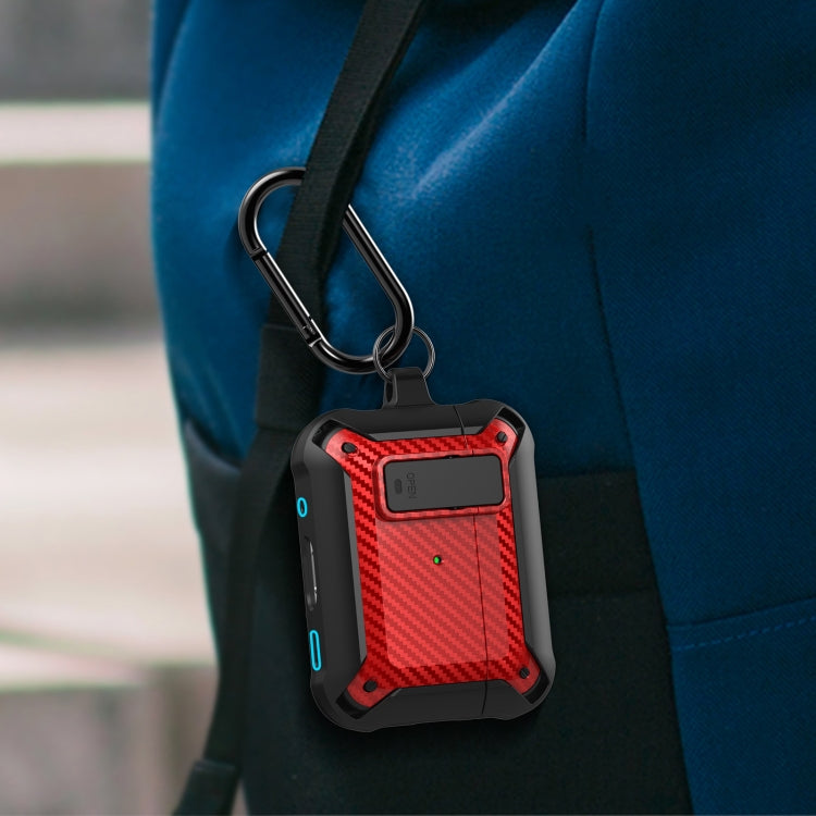 For AirPods Pro 2 Bumblebee Carbon Fiber Earphone Protective Case(Black Yellow) - For AirPods Pro 2 by PMC Jewellery | Online Shopping South Africa | PMC Jewellery | Buy Now Pay Later Mobicred