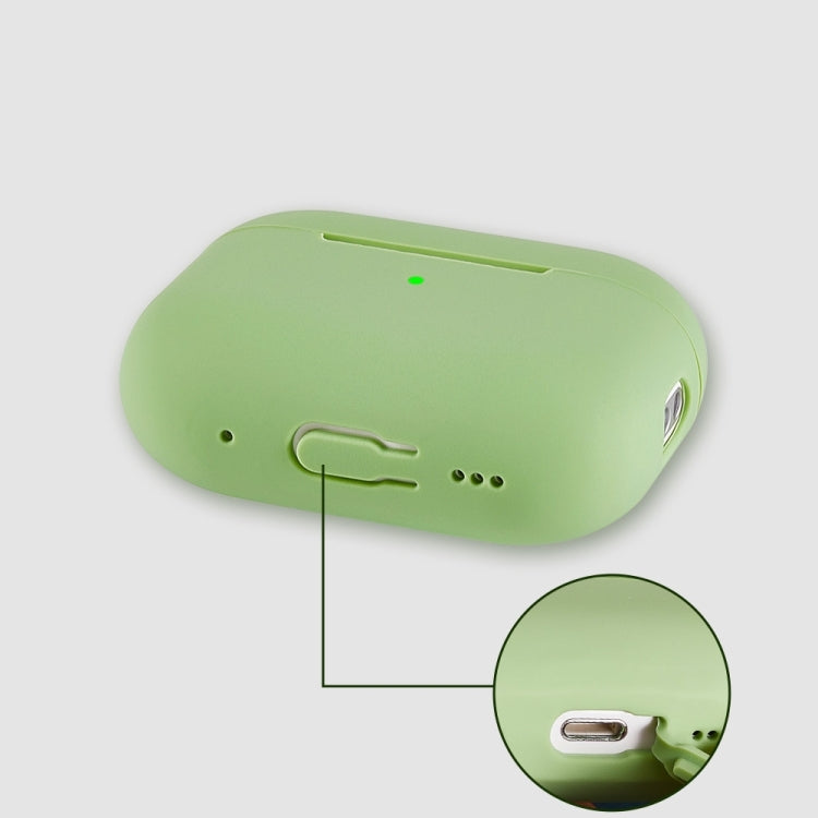 For AirPods Pro 2 Earphone Silicone Protective Case(Pink)