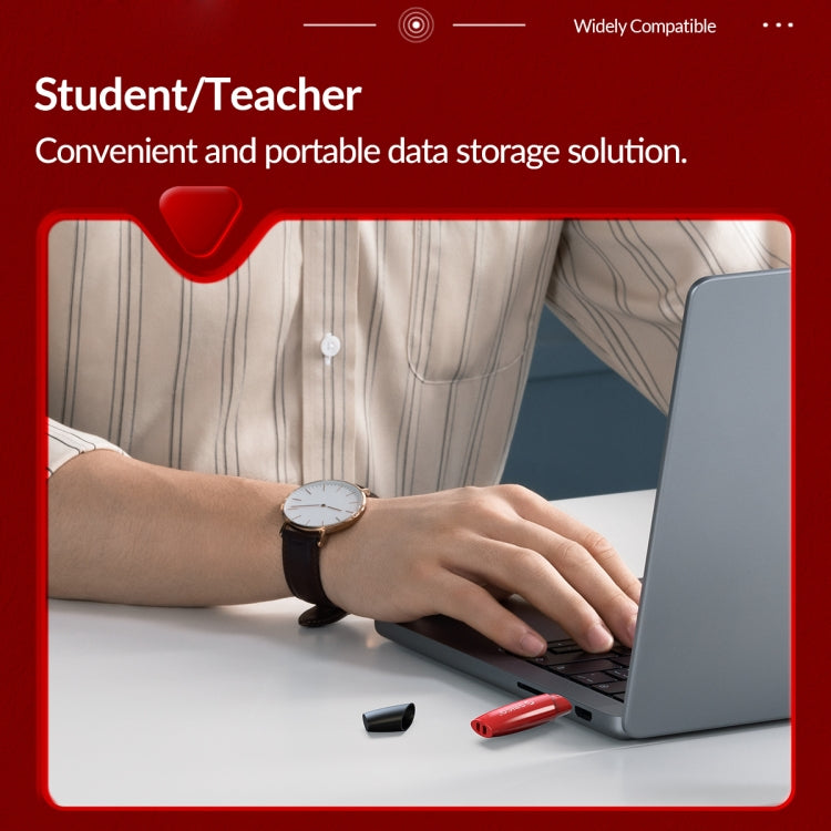 ORCIO USB2.0 U Disk Drive, Read: 10MB/s, Write: 3MB/s, Memory:8G(Red) - USB Flash Drives by ORICO | Online Shopping South Africa | PMC Jewellery | Buy Now Pay Later Mobicred
