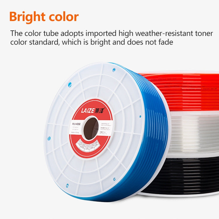 LAIZE Pneumatic Compressor Air Flexible PU Tube, Specification:8x5mm, 80m(Transparent) - free shipping - PMC Jewellery - Order now!
