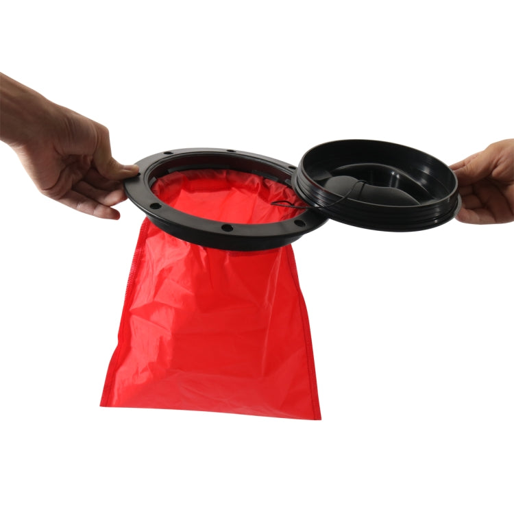 A6651-01 Universal 6 inch Round Deck Hatch Cover with Red Mesh Pocket - Marine Accessories & Parts by PMC Jewellery | Online Shopping South Africa | PMC Jewellery | Buy Now Pay Later Mobicred