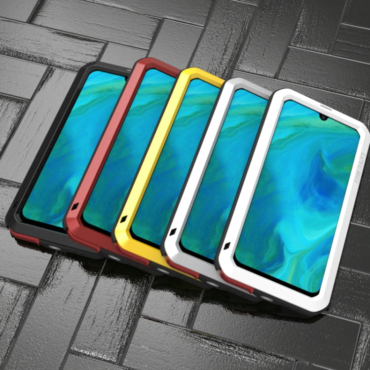 For Galaxy A70s LOVE MEI Metal Shockproof Waterproof Dustproof Protective Case(White) - free shipping - PMC TechLife - Order now!