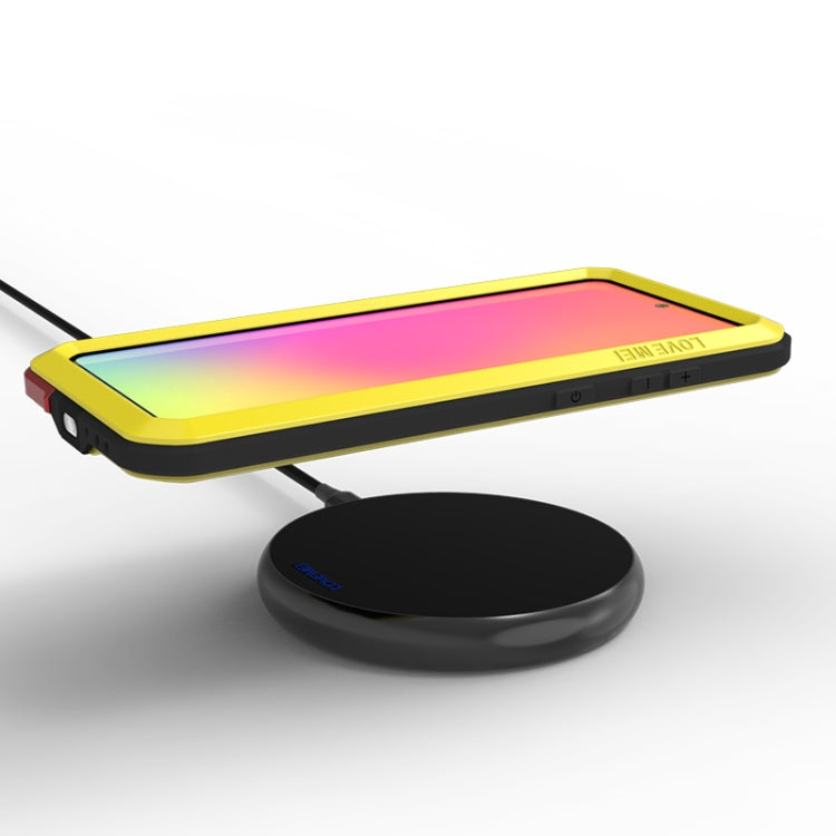 For Galaxy A71 LOVE MEI Metal Shockproof Waterproof Dustproof Protective Case(Yellow) - free shipping - PMC TechLife - Order now!