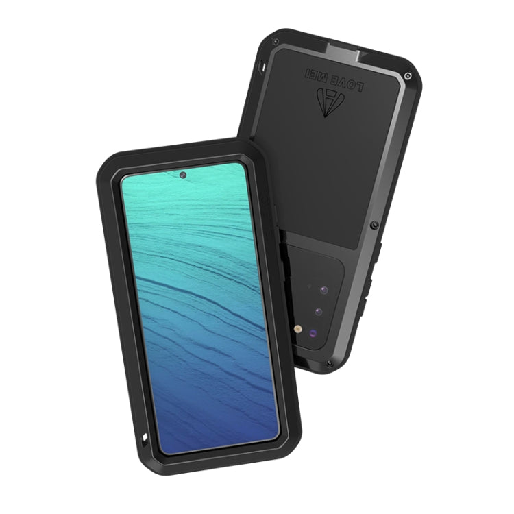 For Galaxy S20 LOVE MEI Metal Shockproof Water-resistant Dustproof Protective Case(Army Green)