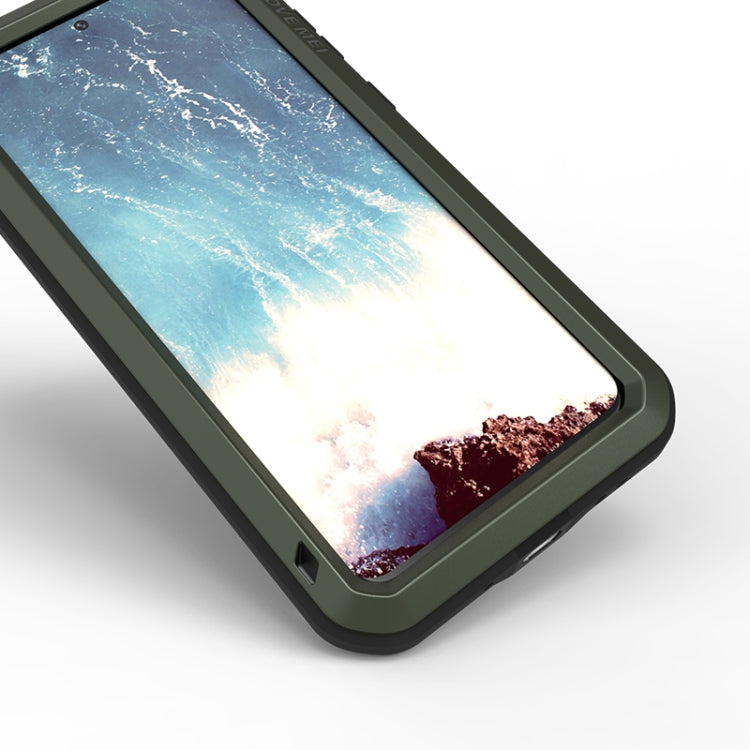 For Galaxy S20 Plus LOVE MEI Metal Shockproof Waterproof Dustproof Protective Case(Army Green) - Galaxy Phone Cases by LOVE MEI | Online Shopping South Africa | PMC TechLife | Buy Now Pay Later Mobicred