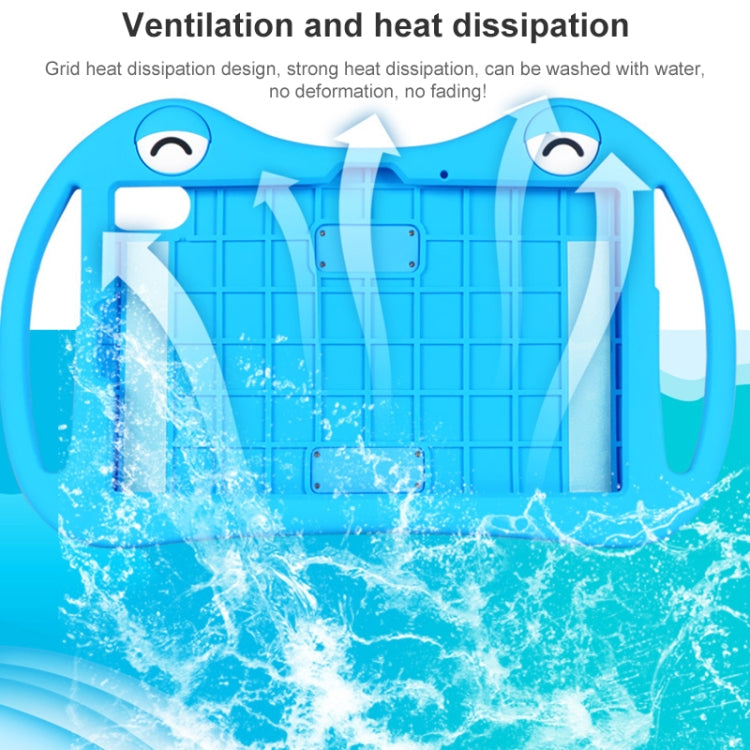 For TCL 10 TabMax 4G 9295G Cartoon Silicone Shockproof Protective Tablet Case(Pink)