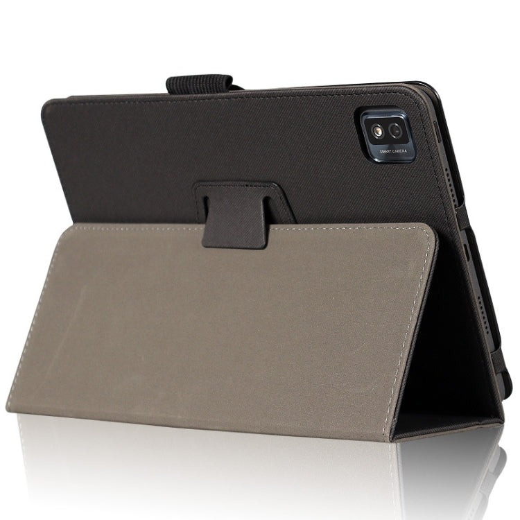 For TCL Tab 10s 5G Skin Texture All inclusive Leather Tablet Case(Black)