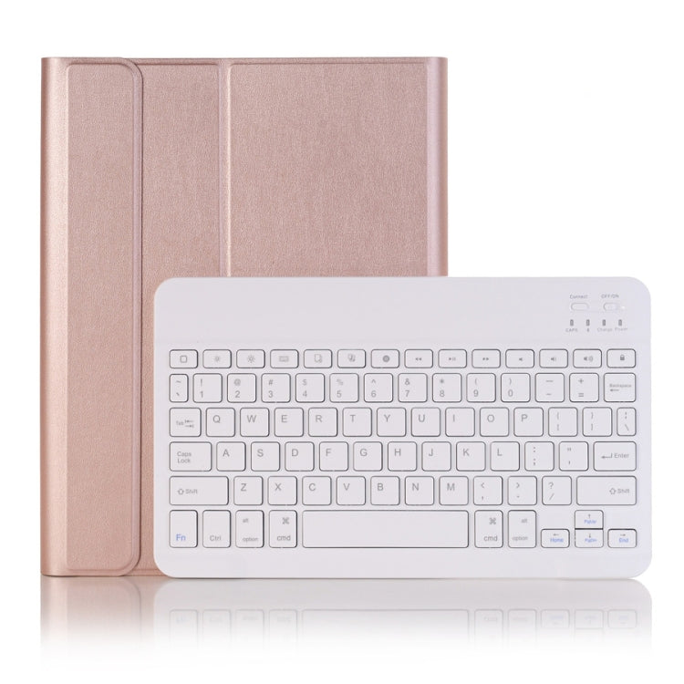 Detachable Bluetooth Keyboard Leather Tablet Case For iPad Air 3 / Pro 10.5 / 10.2 2021 & 2020 & 2019(Rose Gold)