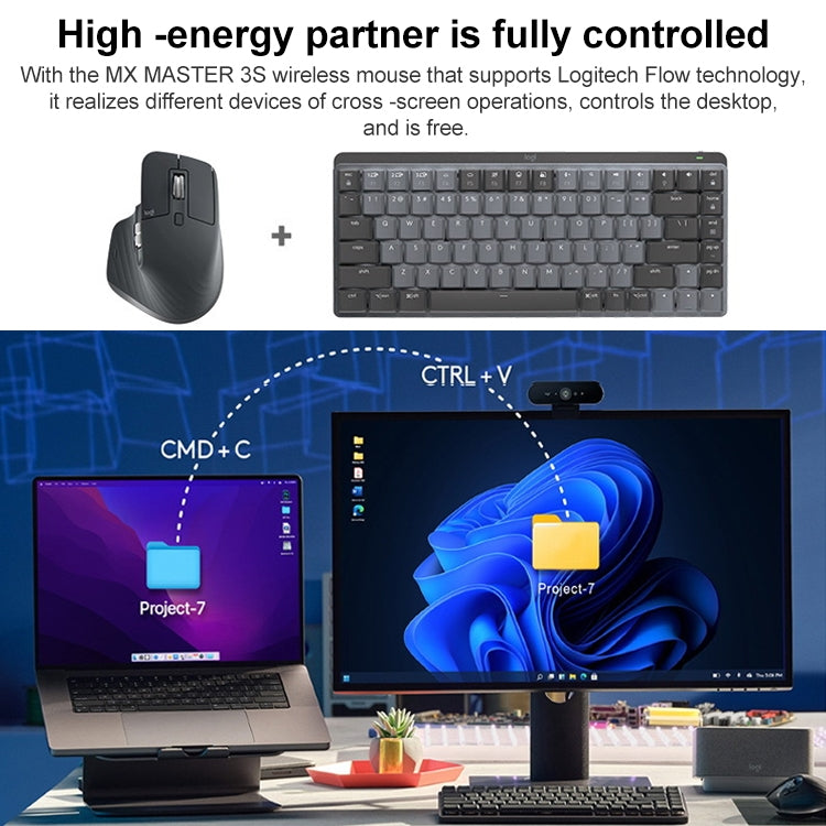 Logitech MX Mechanical Mini Wireless Bluetooth Dual Mode Keyboard with Logi Bolt USB Receiver(Red Axis) - free shipping - PMC Jewellery - Order now!