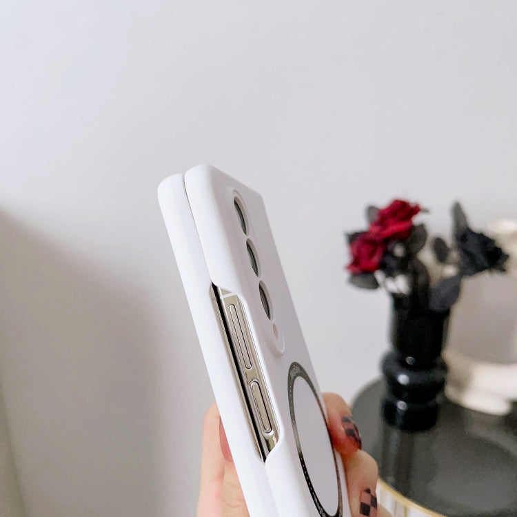 For Samsung Galaxy Z Fold4 Skin Feel MagSafe Magnetic Phone Case(Mint Green)