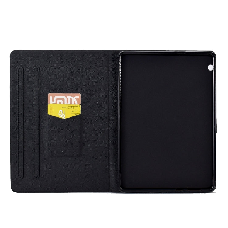 For Huawei MediaPad T3 10 Electric Pressed TPU Leather Tablet Case(Lion King)
