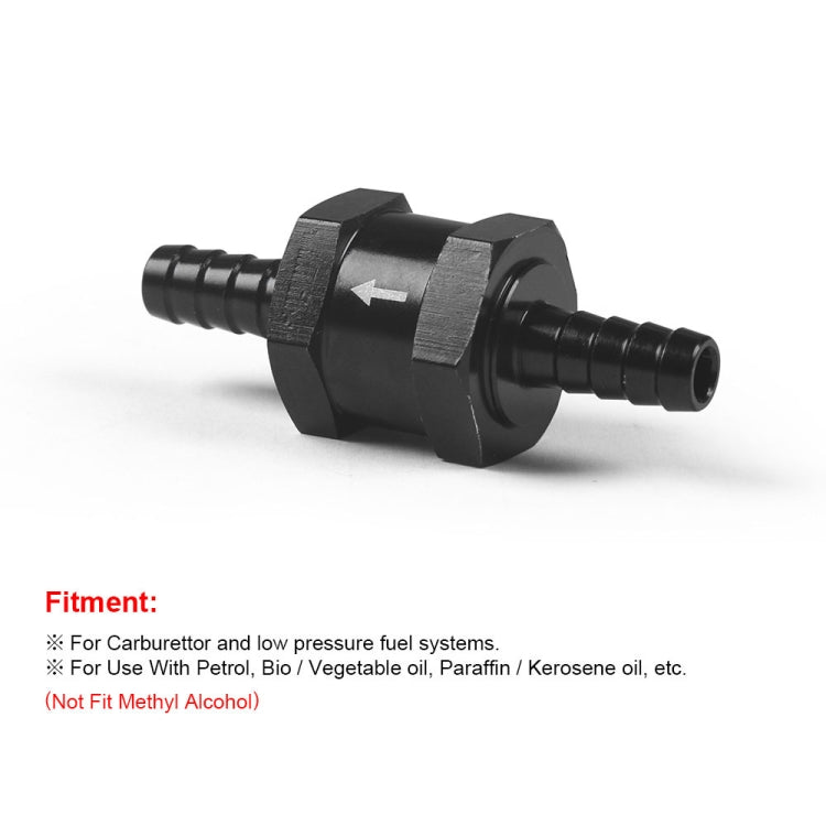 10mm Car Aluminium Alloy Fuel Petrol One Way Non Return Check Valve