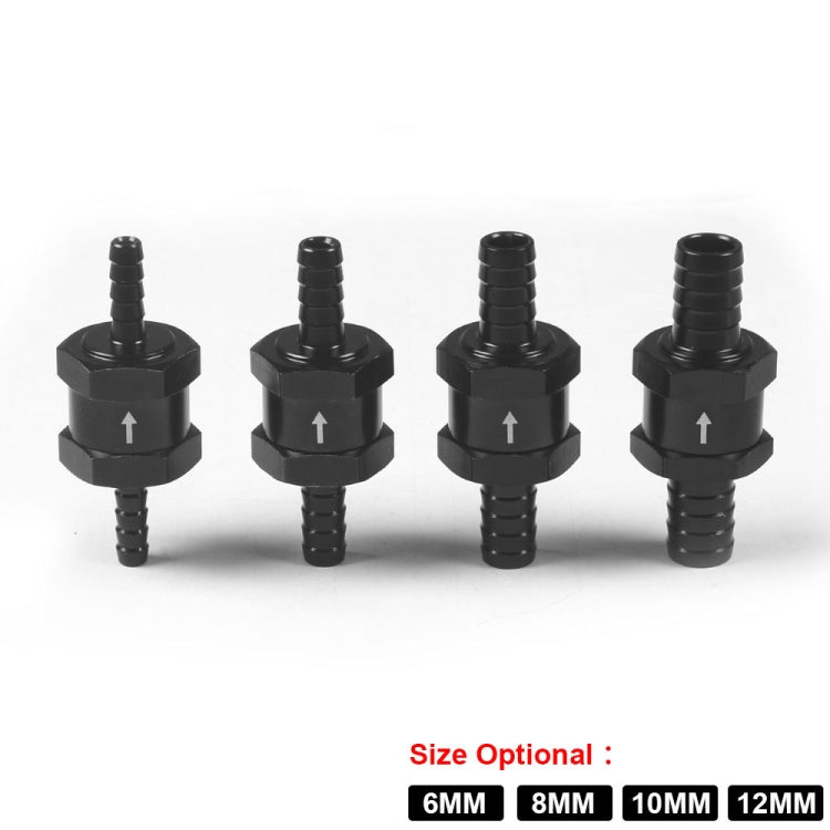 10mm Car Aluminium Alloy Fuel Petrol One Way Non Return Check Valve - Engine Fittings by PMC TechLife | Online Shopping South Africa | PMC TechLife | Buy Now Pay Later Mobicred
