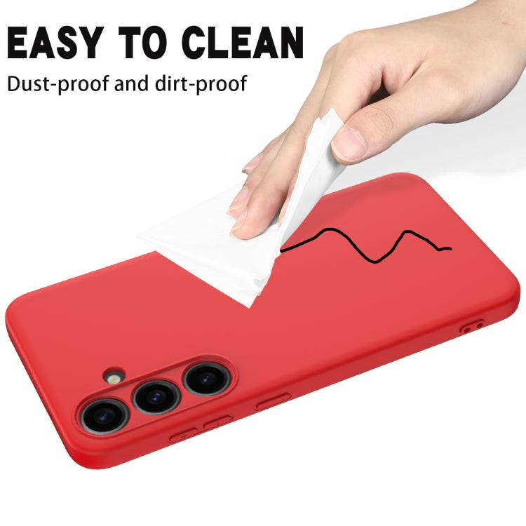 For Samsung Galaxy S24 5G Solid Color Liquid Silicone Dropproof Full Coverage Phone Case(Red) - free shipping - PMC TechLife - Order now!