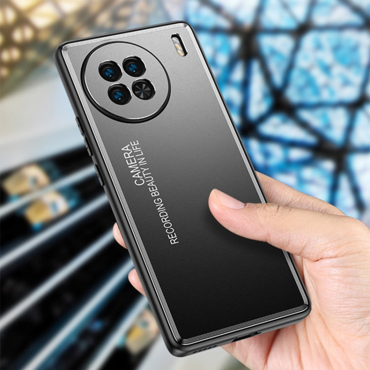 For vivo X90 Pro Frosted Metal Phone Case(Silver) - vivo Cases by PMC TechLife | Online Shopping South Africa | PMC TechLife
