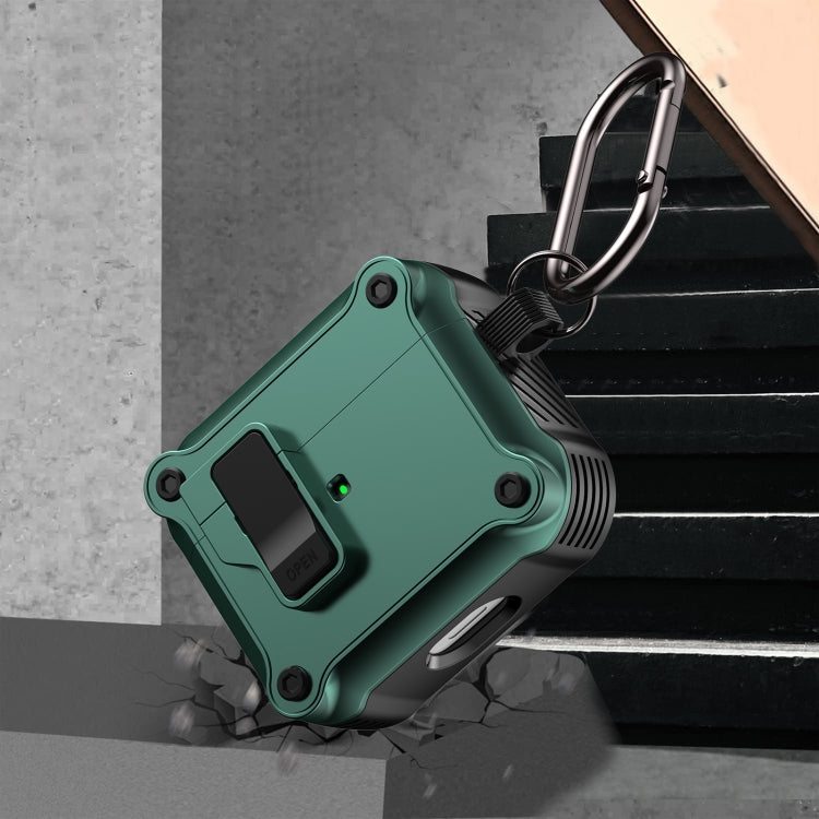 For AirPods 3 Eagle Shockproof Earphone Protective Case with Switch(Green) - For AirPods 3 by PMC Jewellery | Online Shopping South Africa | PMC Jewellery | Buy Now Pay Later Mobicred