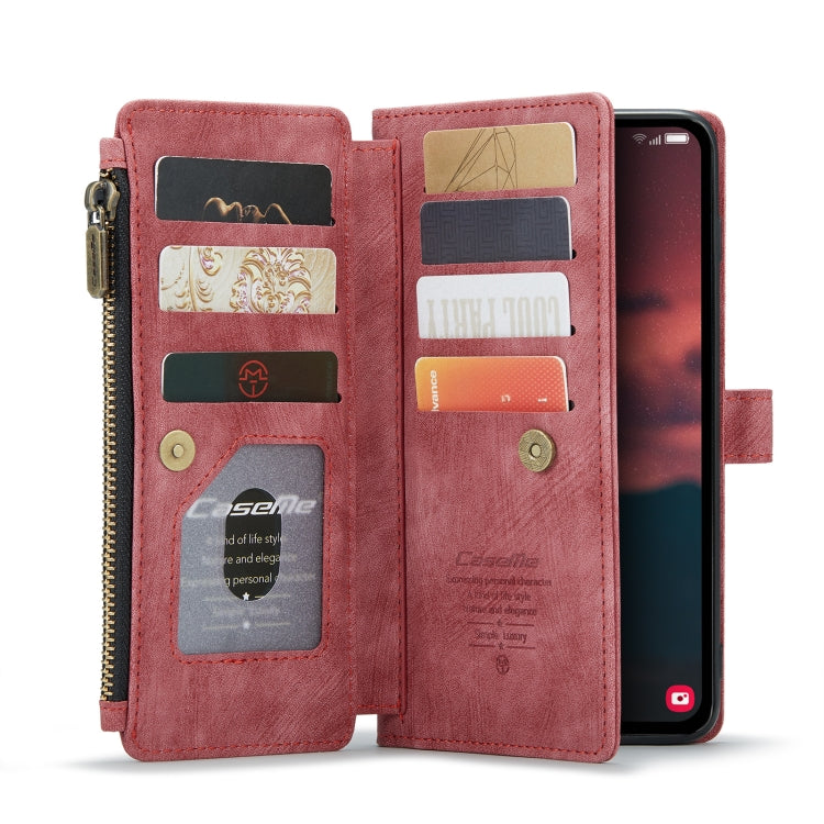 For Samsung Galaxy A14 5G CaseMe C30 Multifunctional Phone Leather Phone Case(Red)