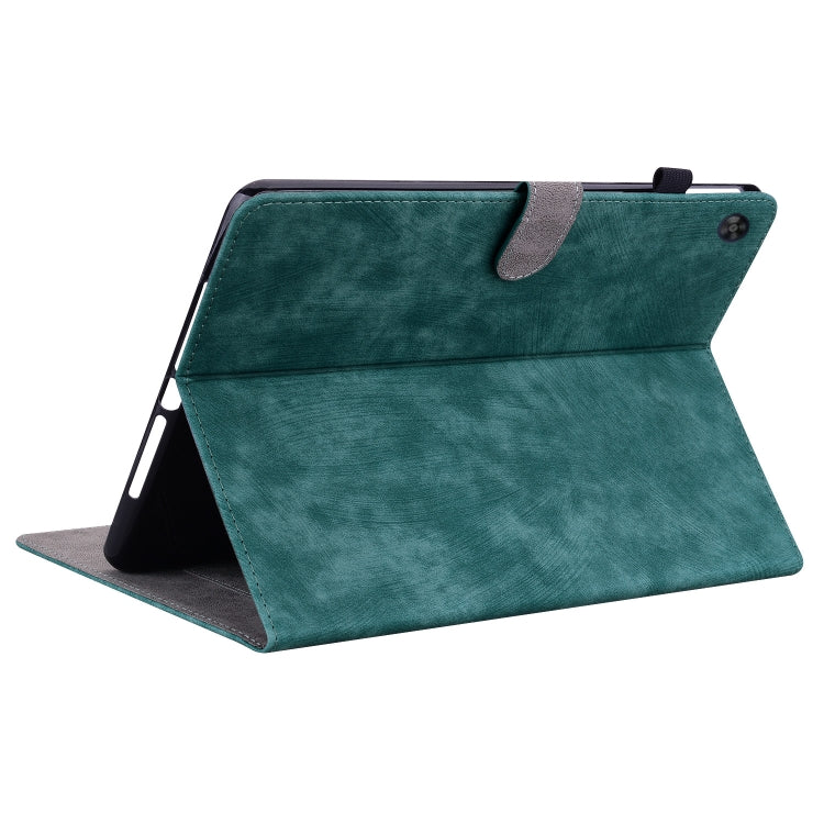 For Huawei MatePad SE Tiger Pattern Flip Leather Tablet Case(Dark Green) - Huawei by PMC TechLife | Online Shopping South Africa | PMC TechLife | Buy Now Pay Later Mobicred