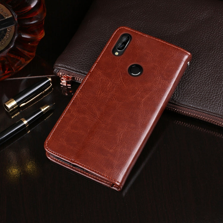For Oukitel C16 Pro idewei Crazy Horse Texture Horizontal Flip Leather Case with Holder & Card Slots & Wallet(White)