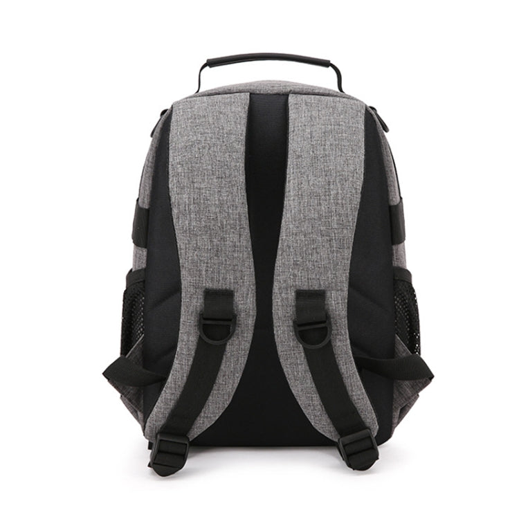 Small Water-resistant Camera Backpack Shoulders SLR Camera Bag(Grey)